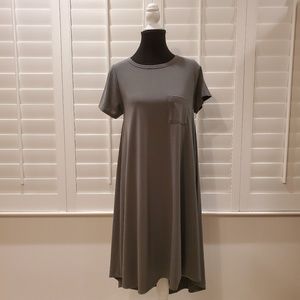 Lularoe Carly Dress Gray